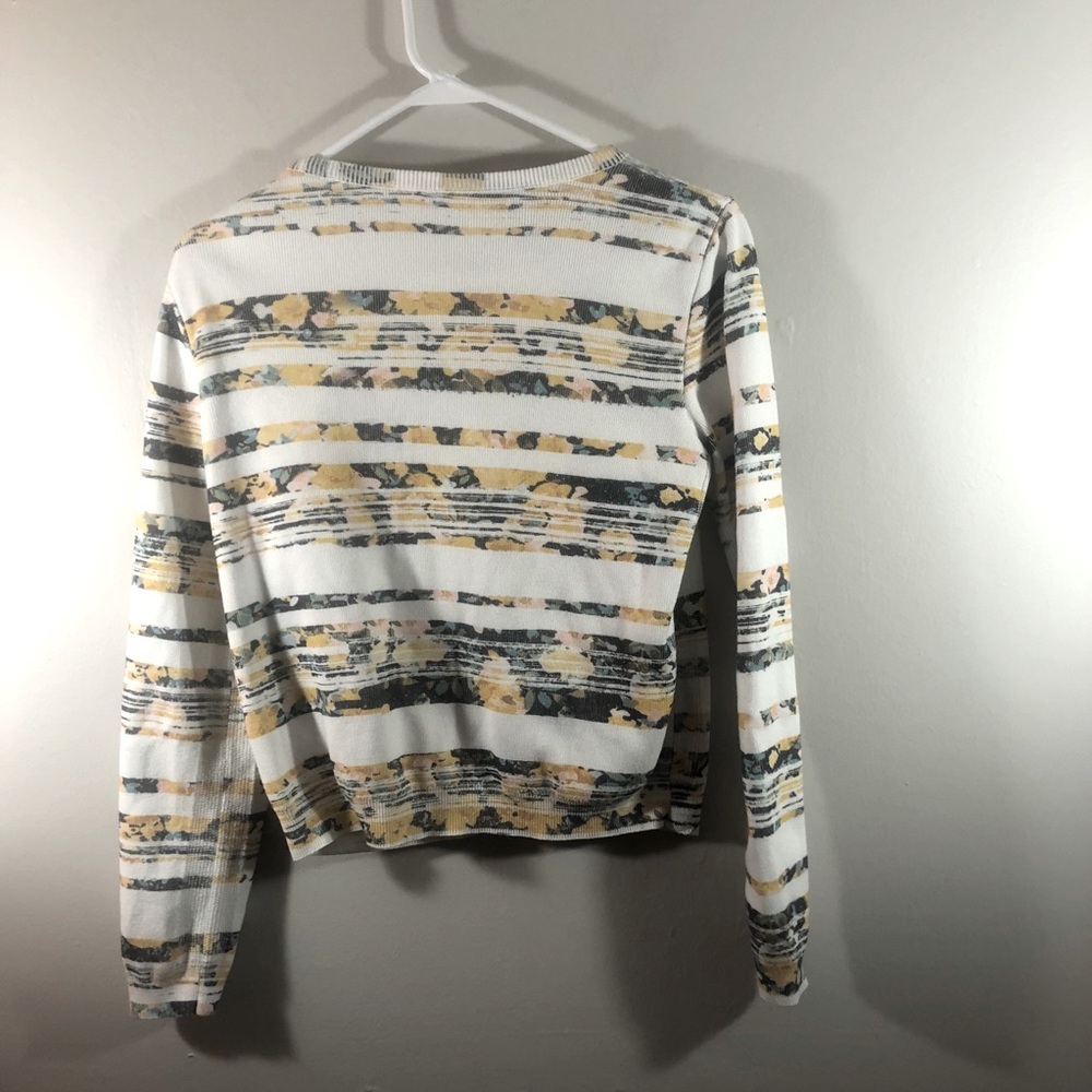 Women’s Anthro Moth Array Zip Cardigan Size Small - image 2